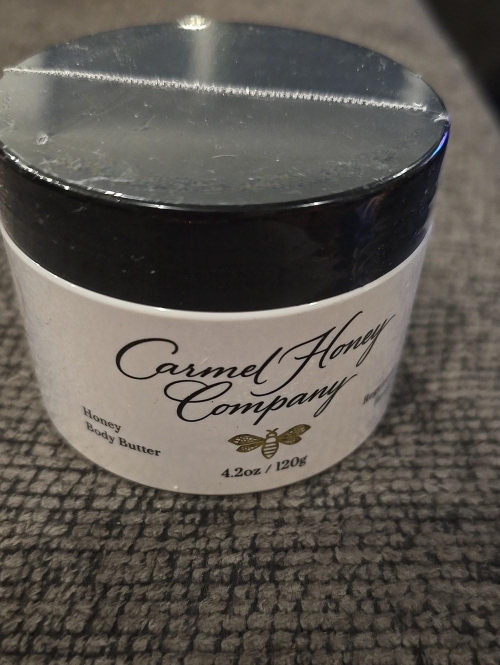 Honey Body Butter - White Jar with Black Lid